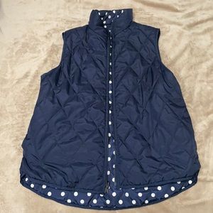 Blue / Polka Dot Reversible Vest